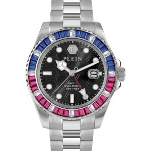 Philipp Plein GMT-I Challenger Baguettes Bracelet Watch