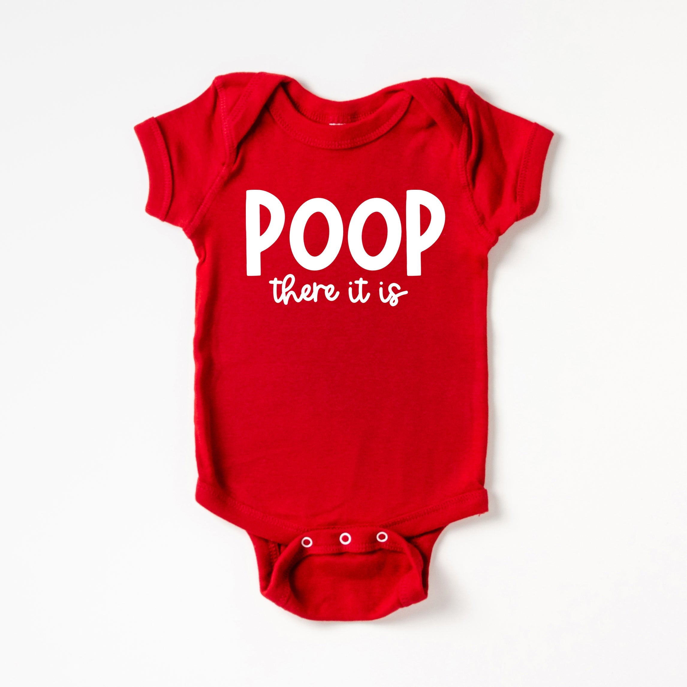 The Juniper Shop Baby | Poop There It Is Graphic Short Sleeve Onesie - Image 4