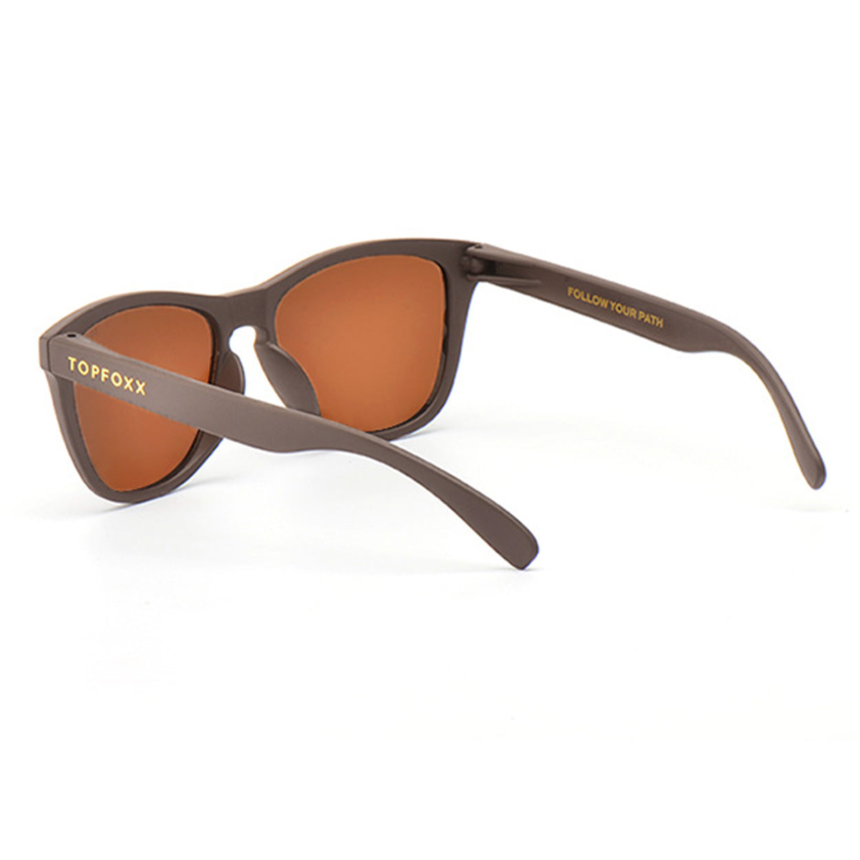 TopFoxx Rise Up - Brown Unisex Sunglasses - Image 6