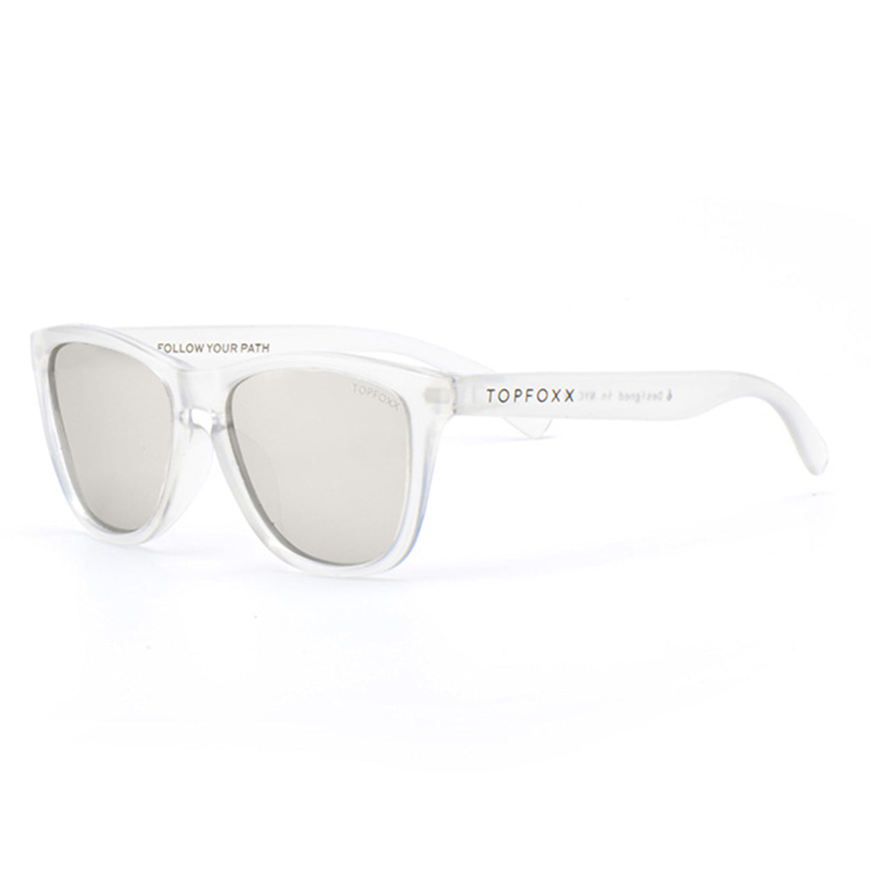 TopFoxx Rise Up - Revo® Mirrored Silver Unisex Sunglasses
