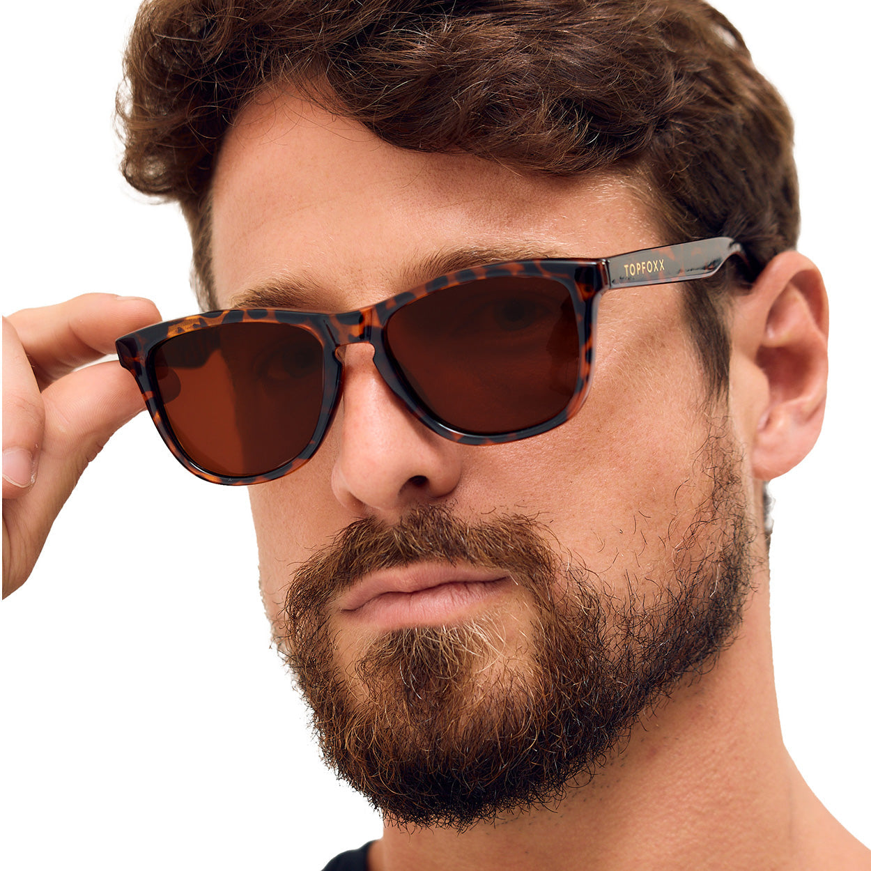 TopFoxx Rise Up - Tortoise Unisex Sunglasses - Image 4