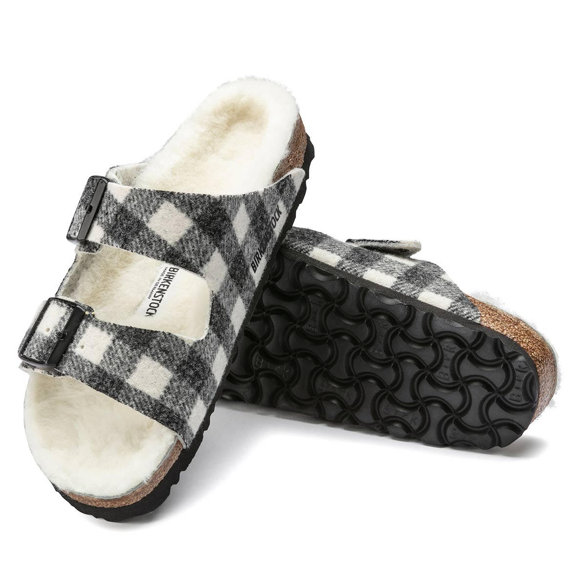 Birkenstock Arizona Shearling Wool Felt Sandals - Image 7