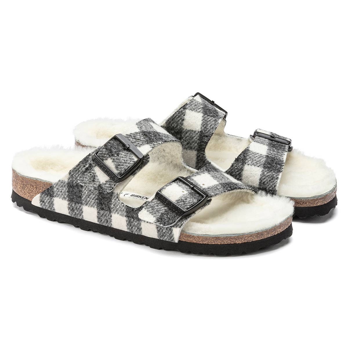 Birkenstock Arizona Shearling Wool Felt Sandals - Image 6