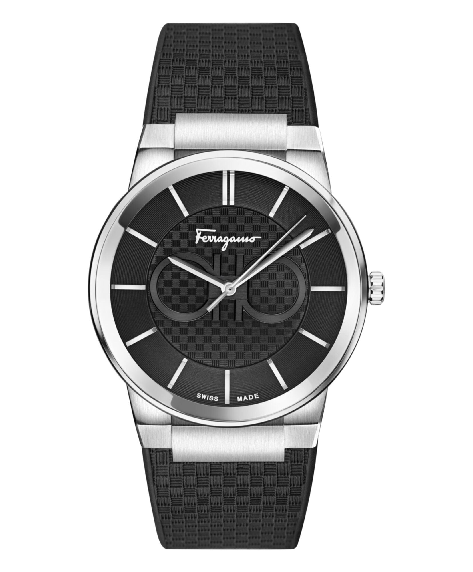 Ferragamo Sapphire Silicone Watch