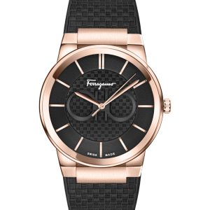 Ferragamo Sapphire Silicone Watch