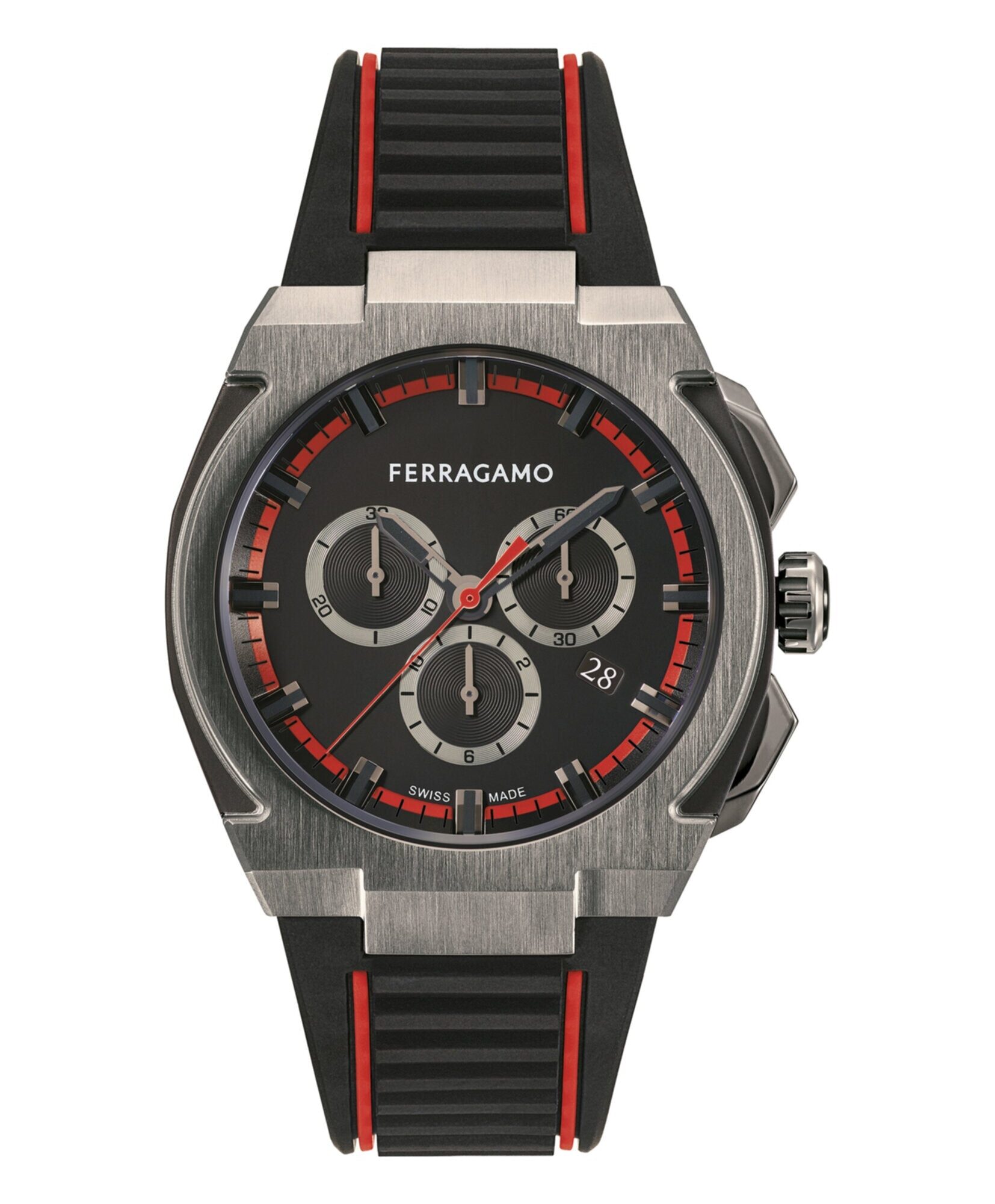 Ferragamo Supreme Chrono Silicone Watch