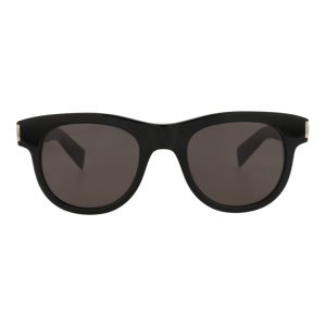 Saint Laurent Round-Frame Recycled Acetate Sunglasses