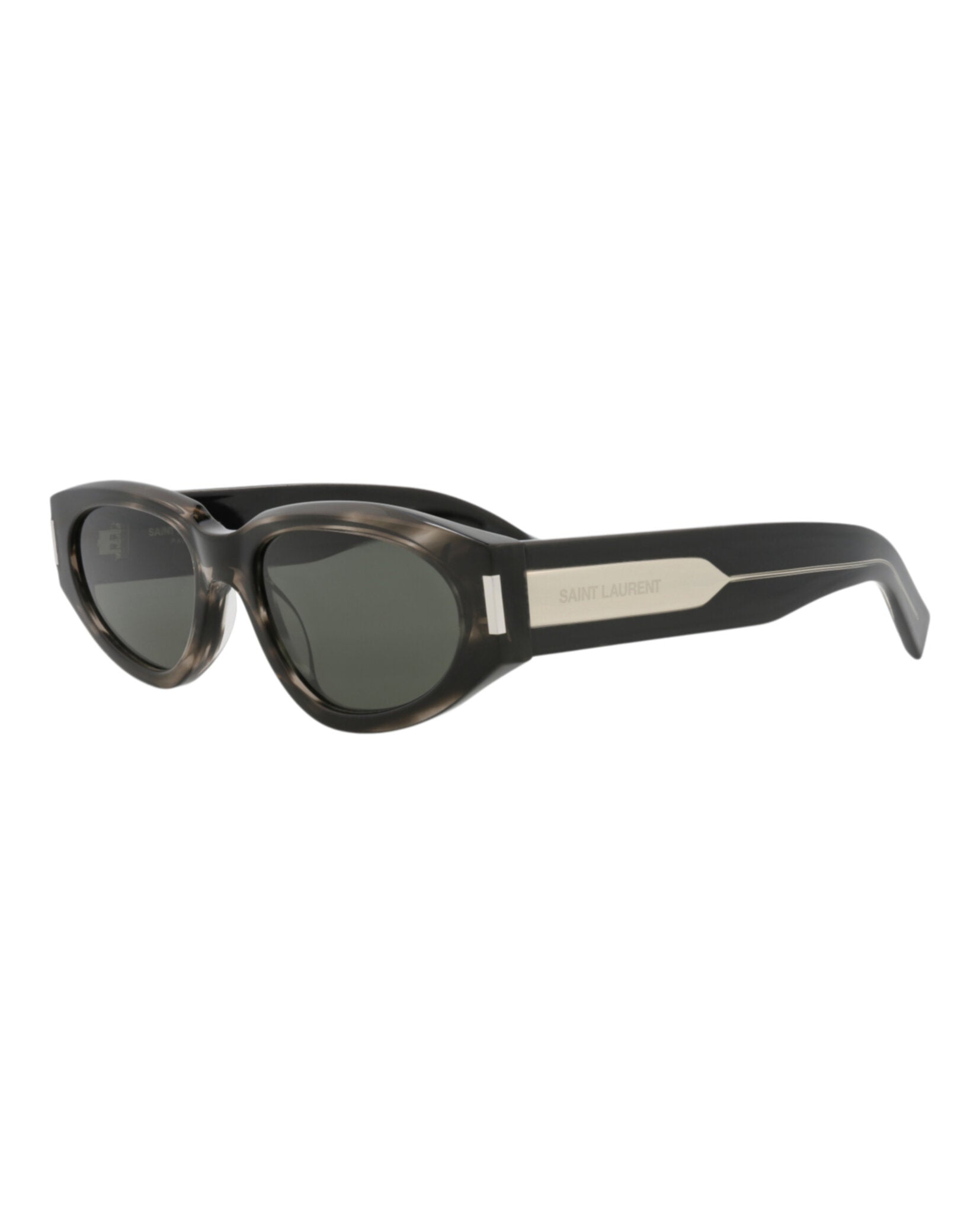 Saint Laurent Round-Frame Recycled Acetate Sunglasses - Image 2