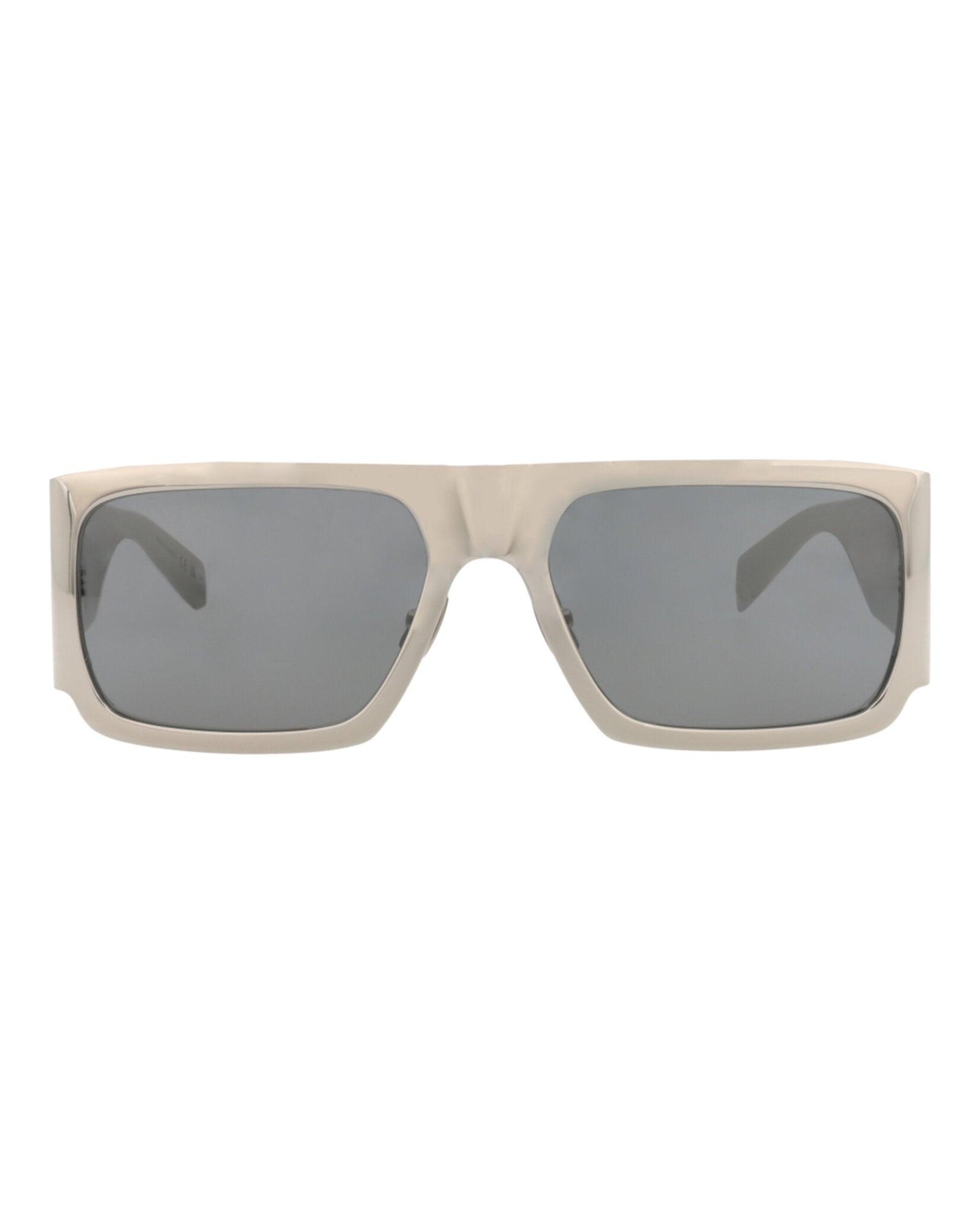 Saint Laurent Square-Frame Metal Sunglasses