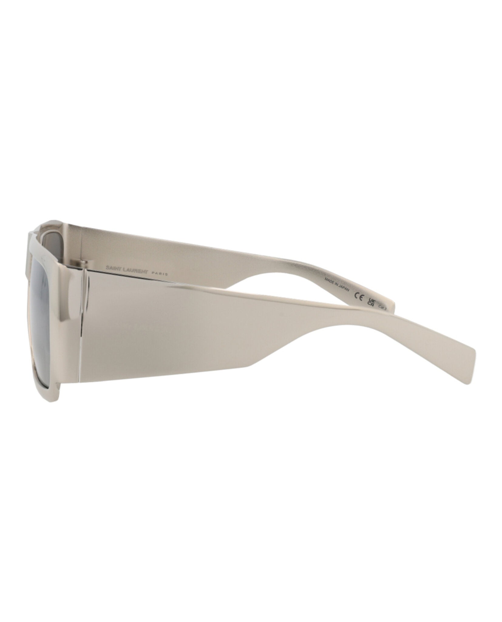 Saint Laurent Square-Frame Metal Sunglasses - Image 3