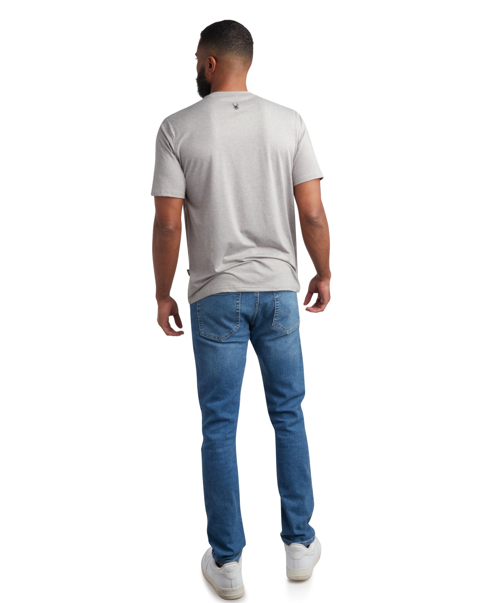 Spyder Men's Short Sleeve Wordmark - Heather Grey - Image 2