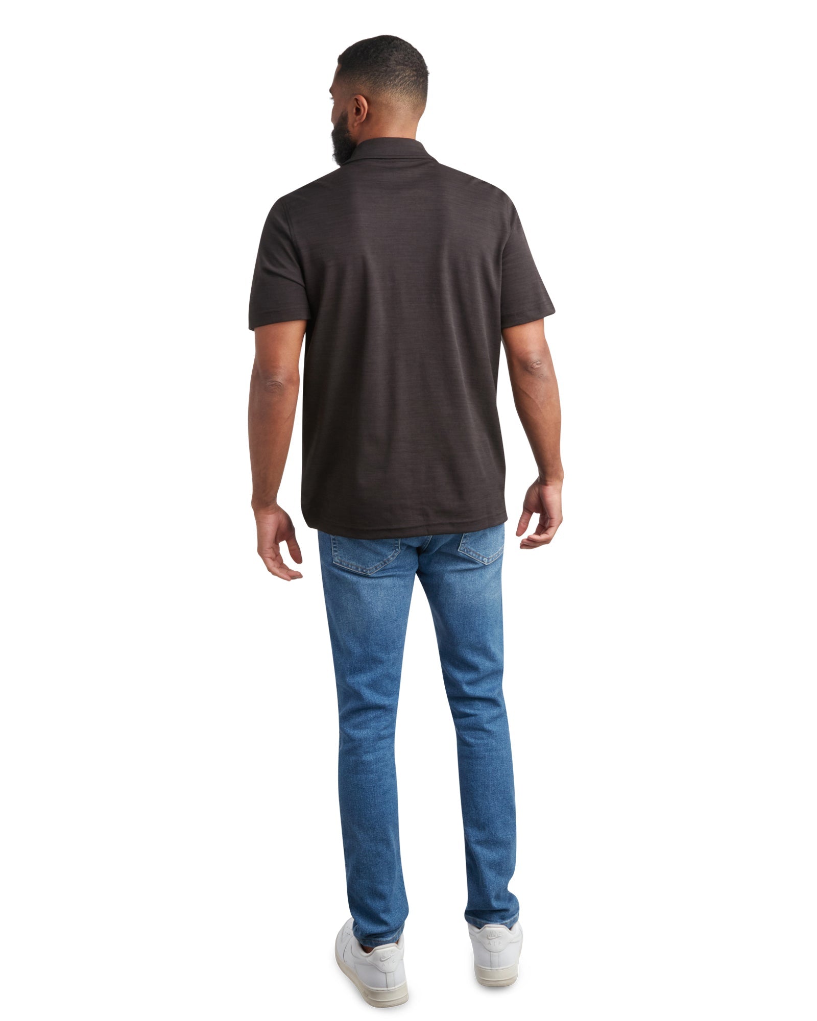 Spyder Men's Short Sleeve Tech Pique - Heather Black - Image 2