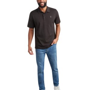 Spyder Men's Short Sleeve Tech Pique - Heather Black