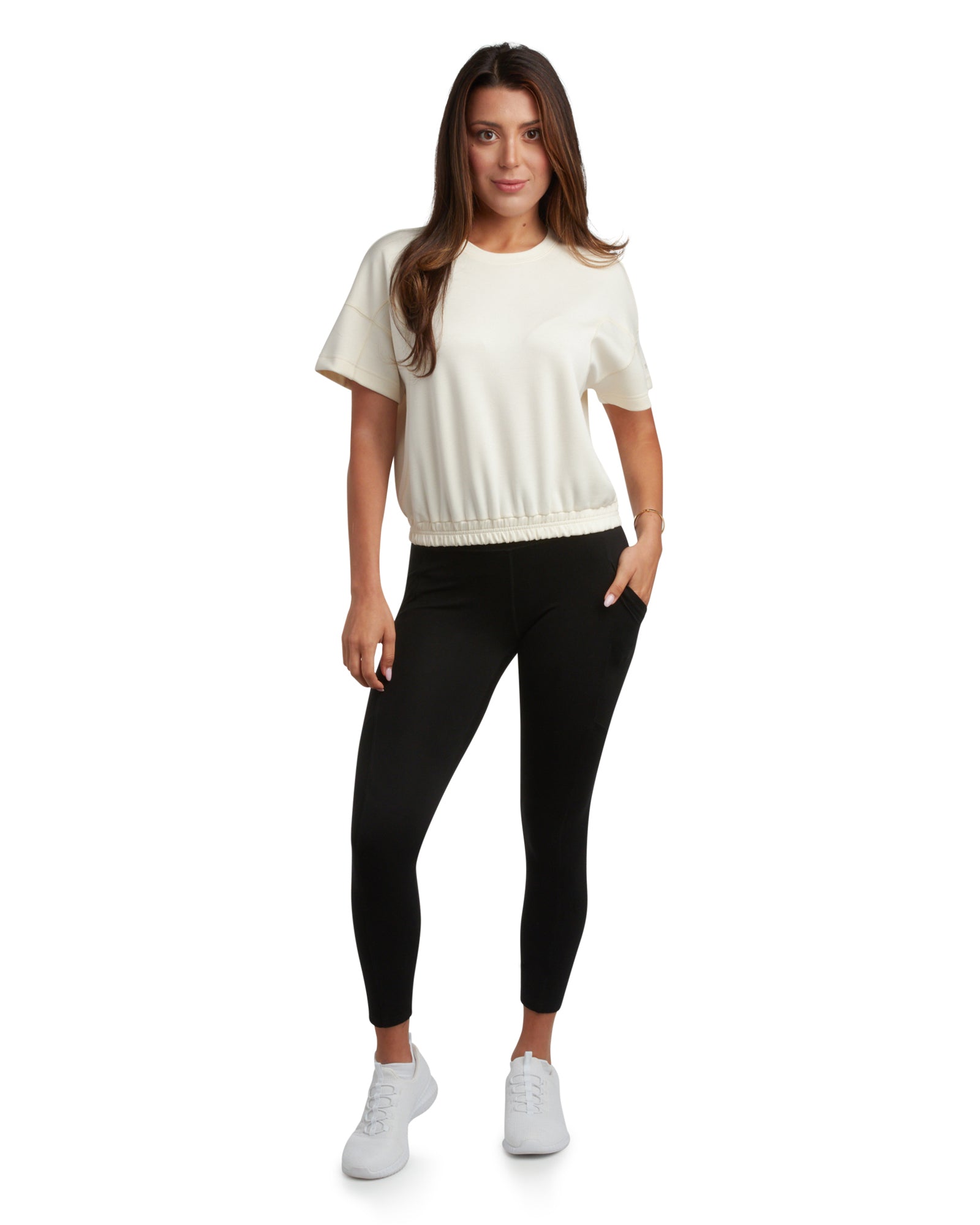 Spyder Women's Harmony Boxy Tee - Pearl