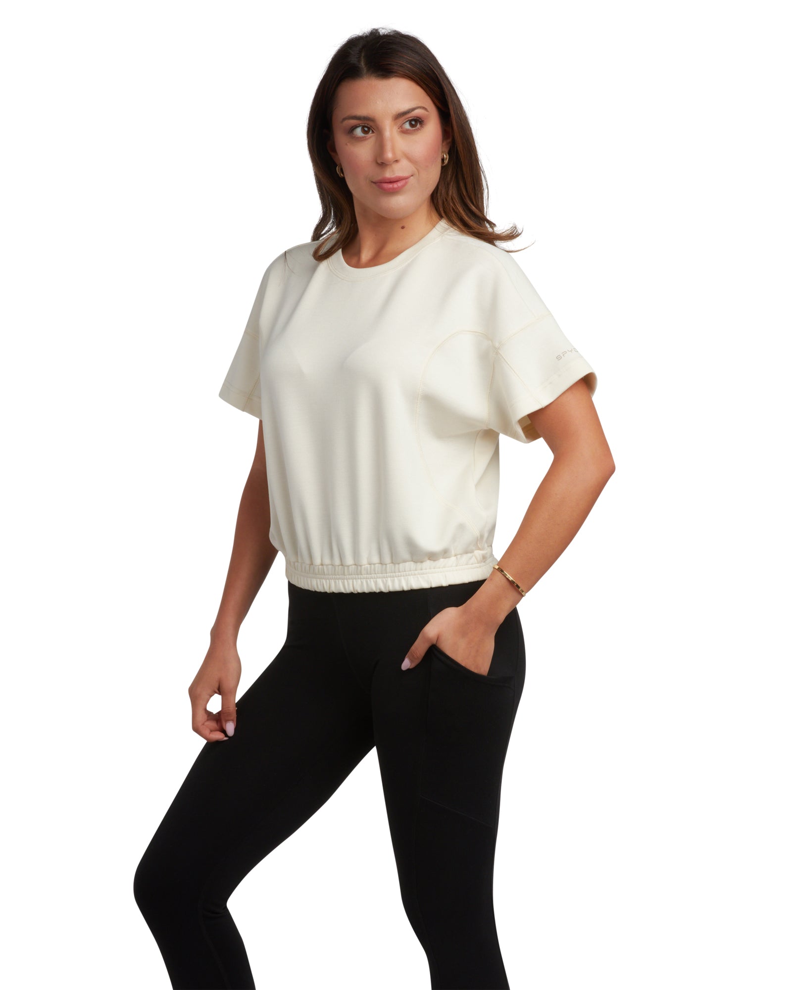 Spyder Women's Harmony Boxy Tee - Pearl - Image 6