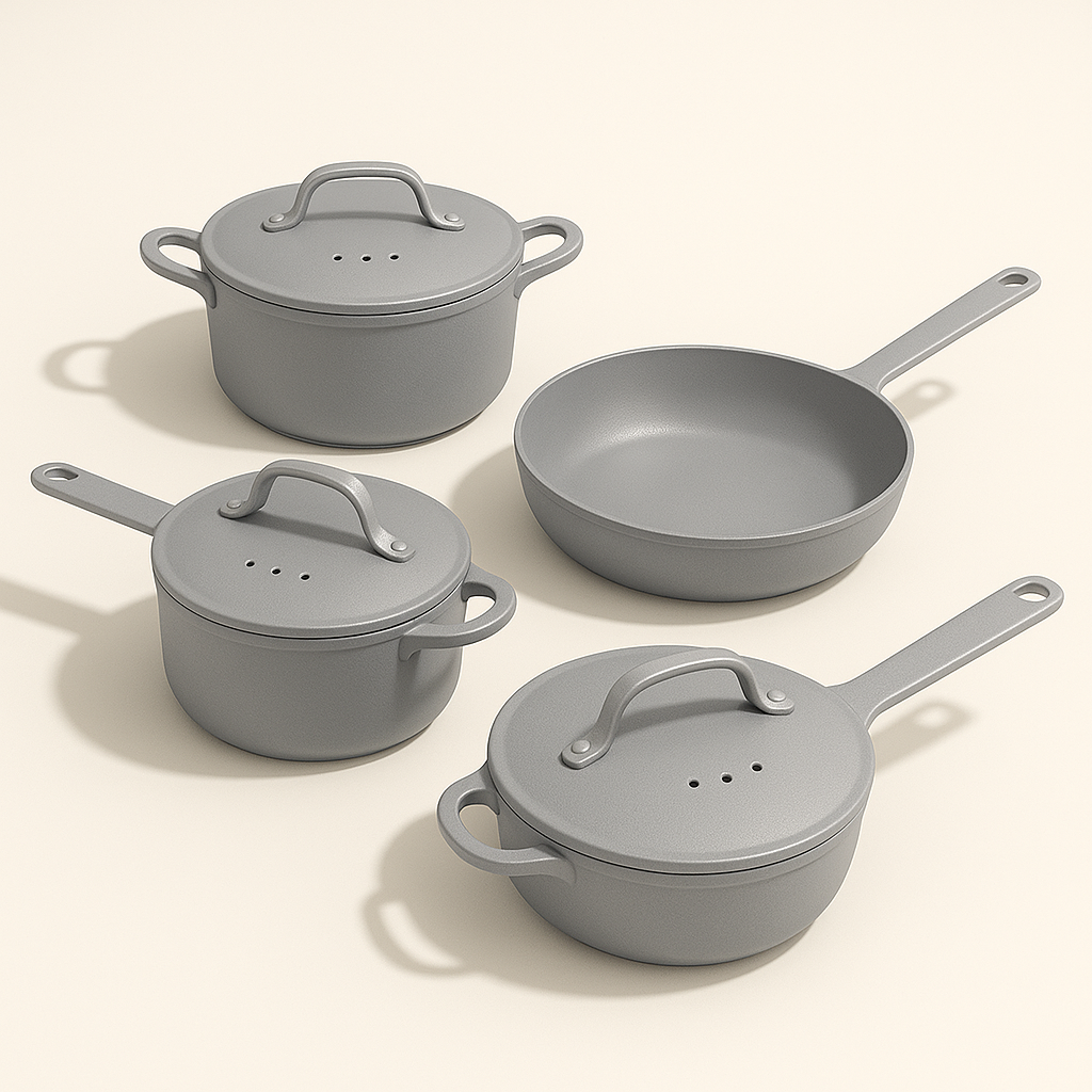 Moritz & Moritz 7-Piece Cast Aluminum Cookware Set with Lids - Image 21