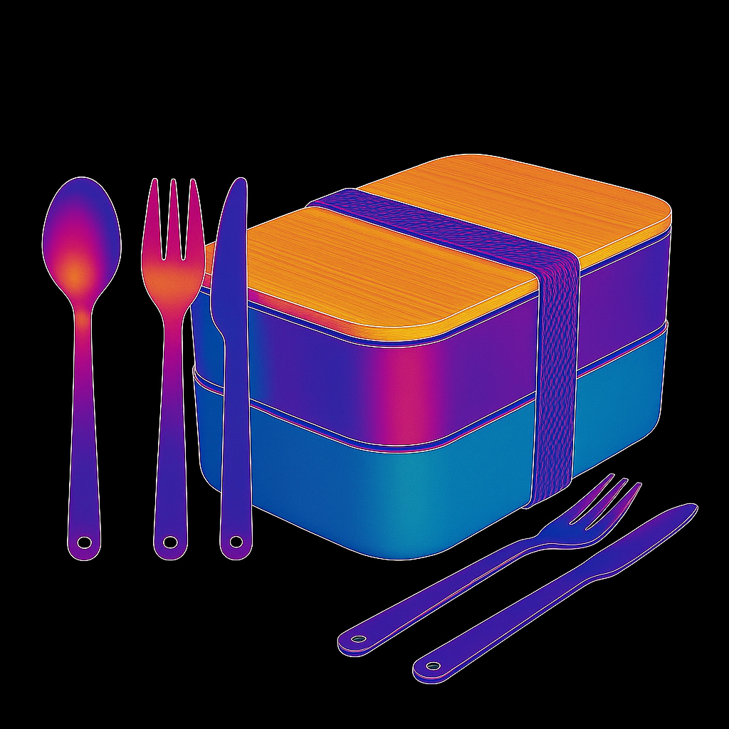 Moritz & Moritz Premium Bento Box for Adults Black ?C 2-Tier 46 oz Lunch Container Box with Bamboo Lid - Image 10