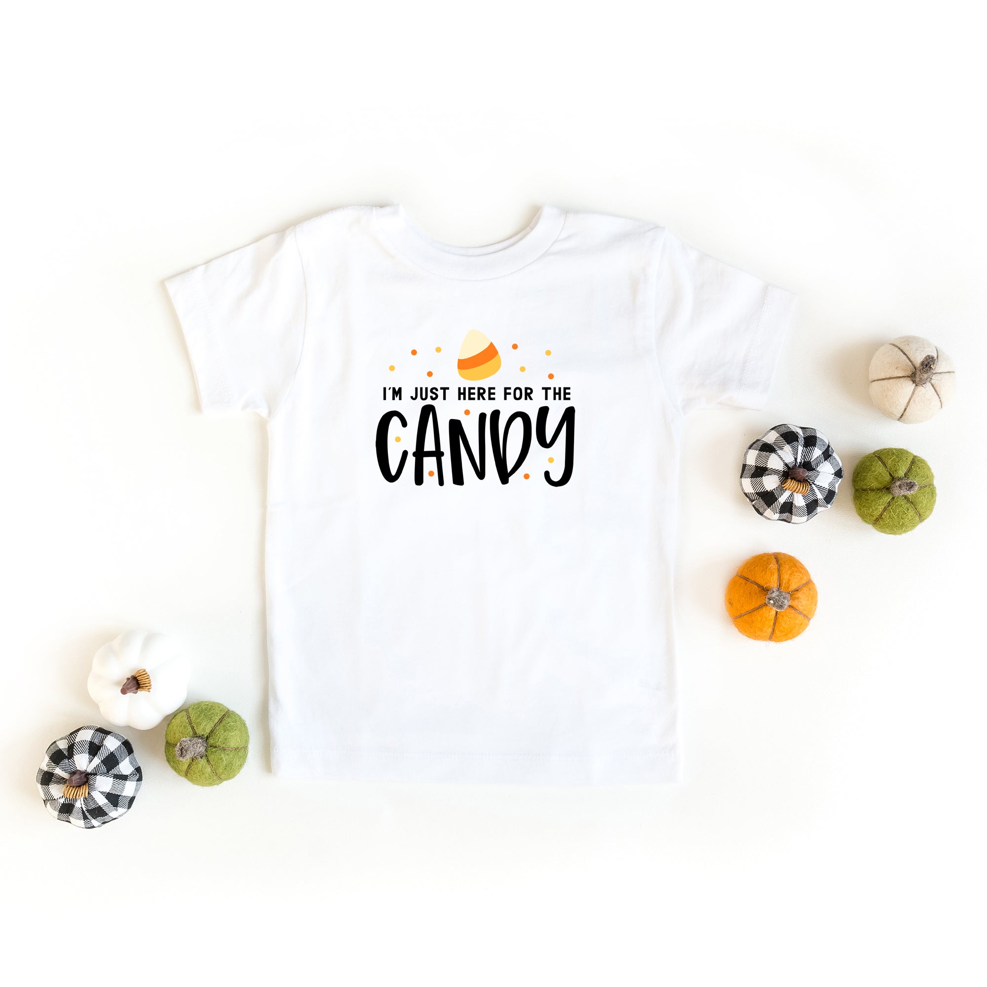 The Juniper Shop Toddler Here For The Candy Short Sleeve Crew Neck - Image 3