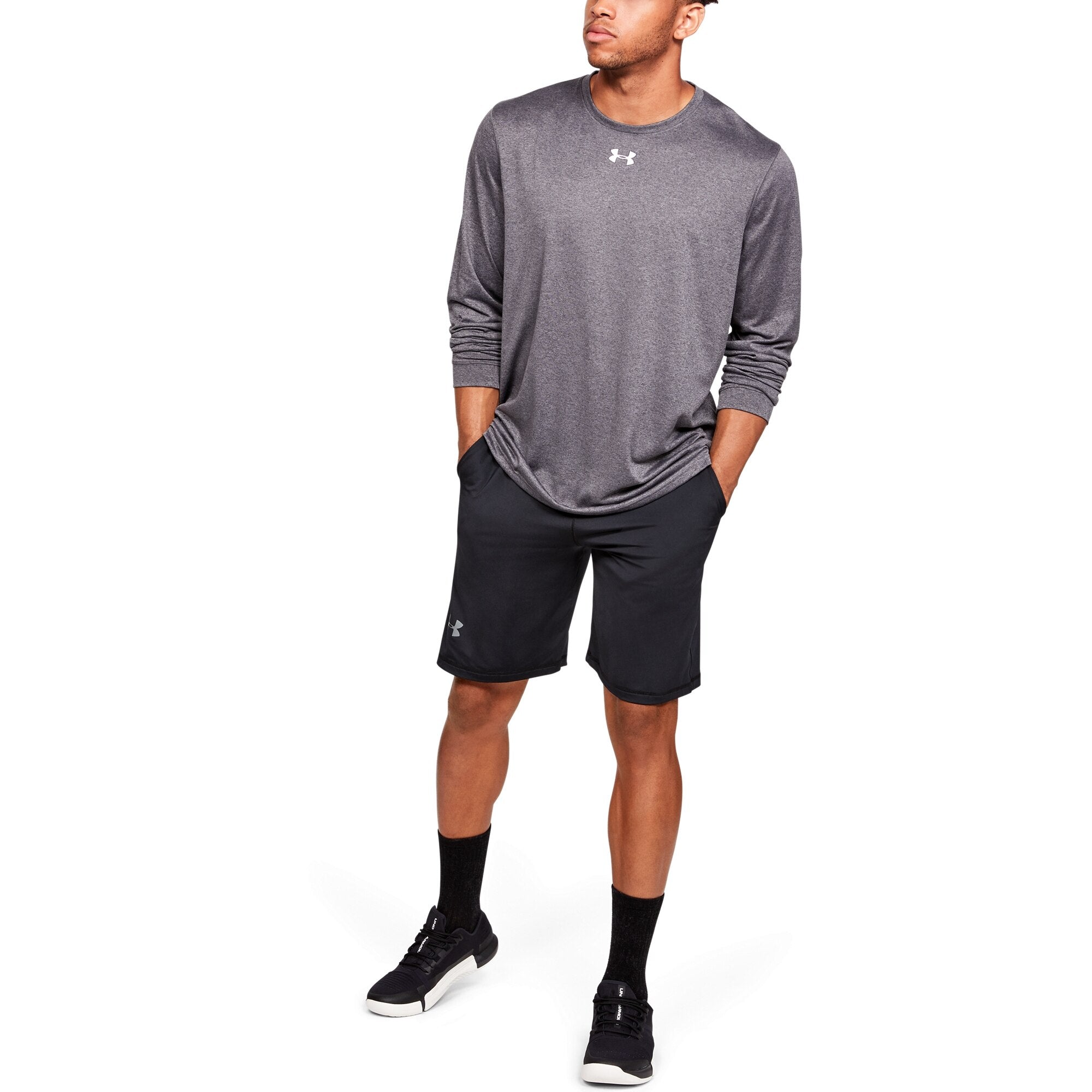 Under Armour Men's Locker Tee 2.0 Long Sleeve Shirt - 1305776-090 - Image 4