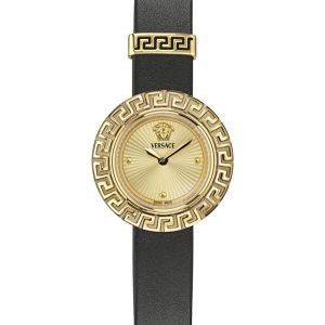 Versace La Greca Leather Watch