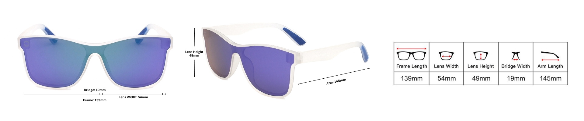 Sundaze Rays Snowflakes Sunglasses - Image 8