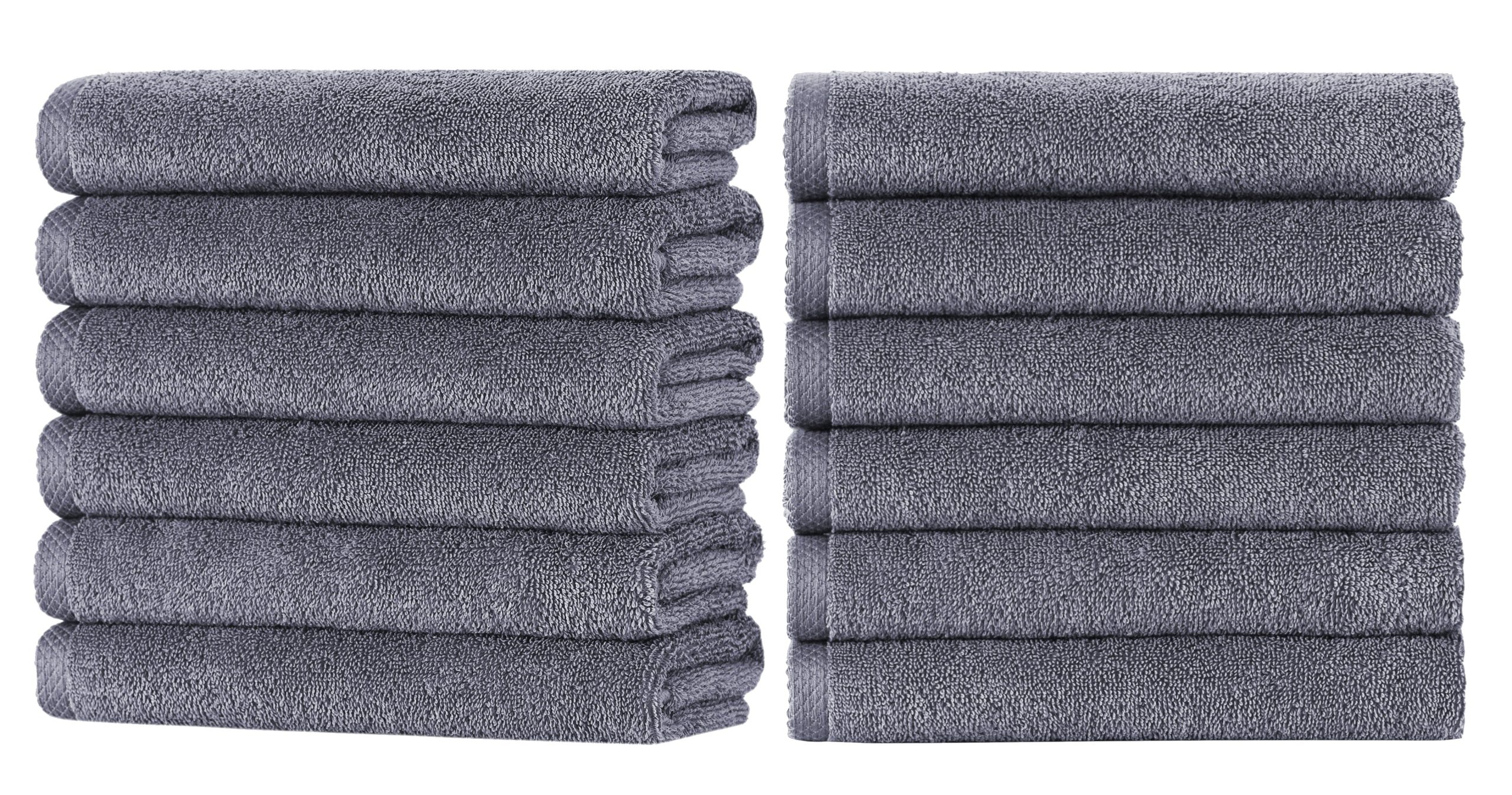 Classic Turkish Towels Hospitality Turkish Cotton Washcloths - 12 Pieces - Image 2