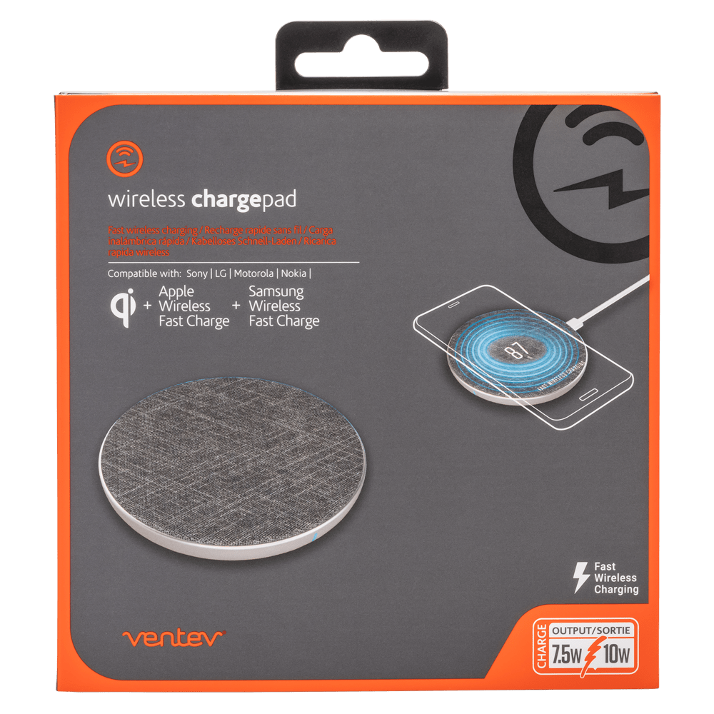 Ventev Wireless Chargepad 10W - Gray / White - Image 5