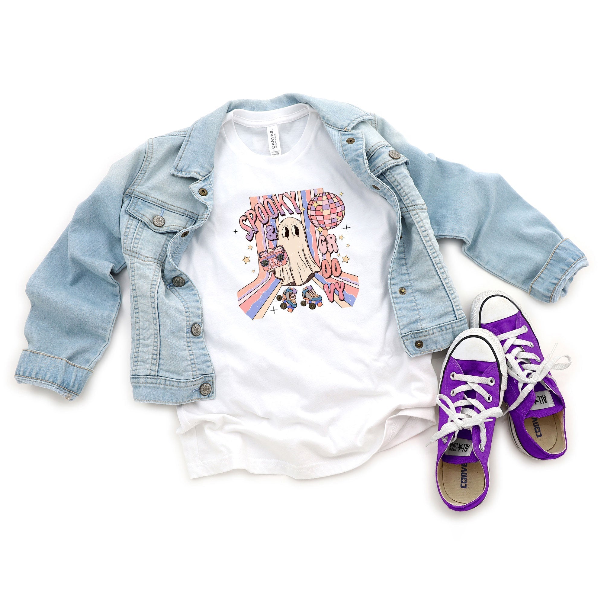 The Juniper Shop Youth Spooky And Groovy Graphic Short Sleeve Tee - Image 4