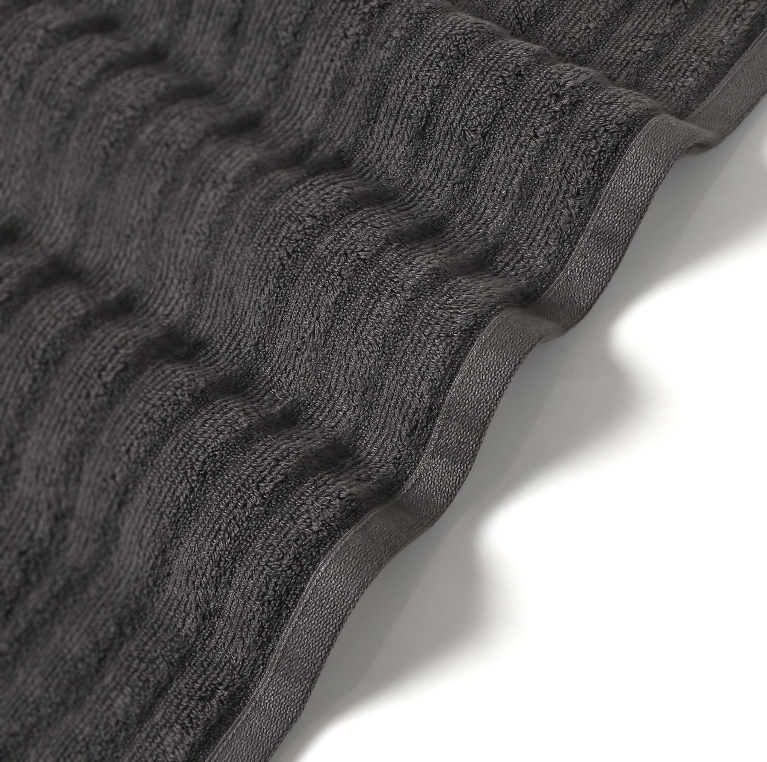 Bed Bath Fashions Bibb Home 4 Pack Ribbed Egyptian Cotton Bath Towel Set - Image 9