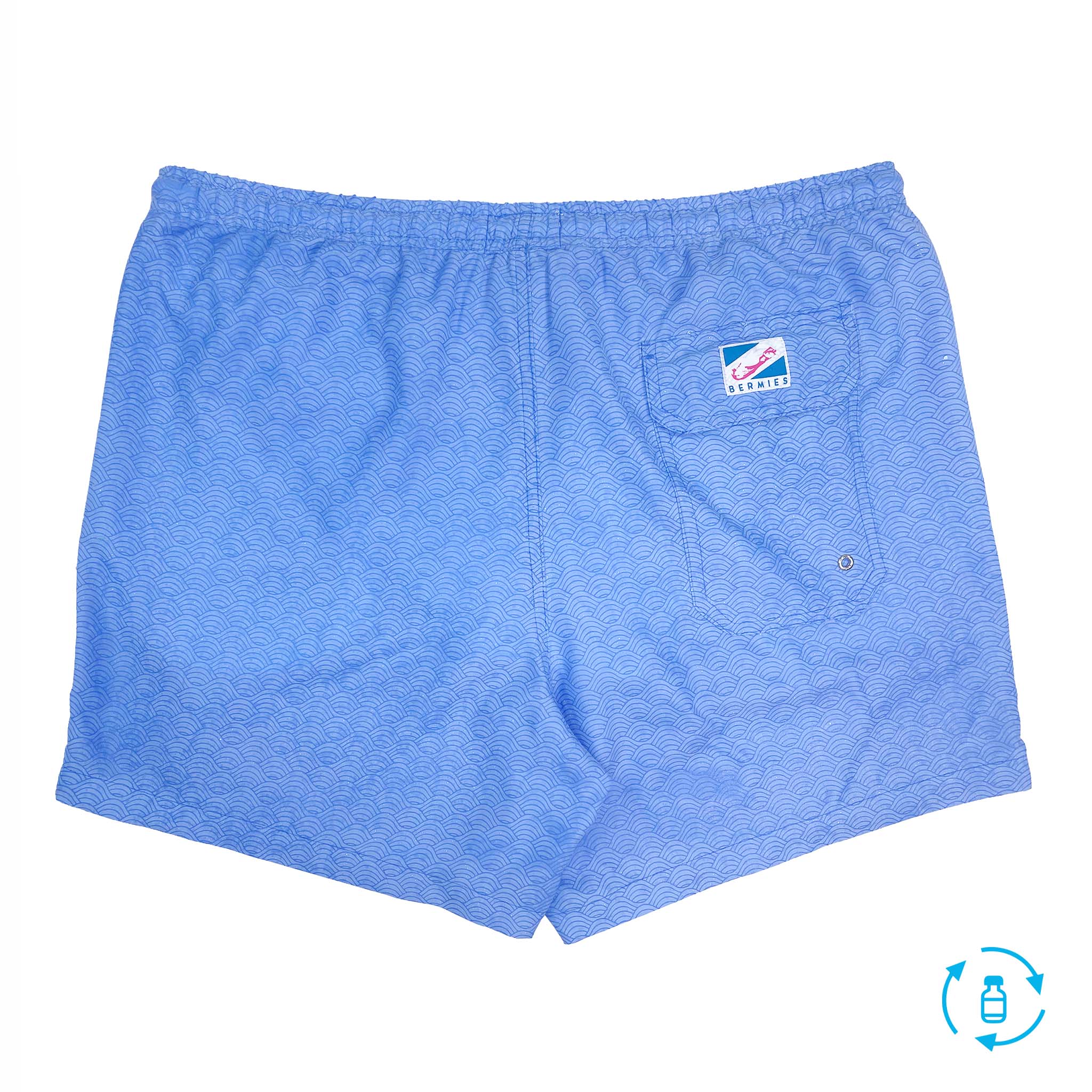 Bermies Blue to Waves Swim Trunks - Image 8