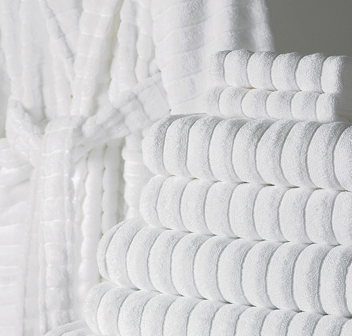 Classic Turkish Towels Brampton Turkish Cotton Large Hand Towels - 6 Pieces White Collection - Image 4