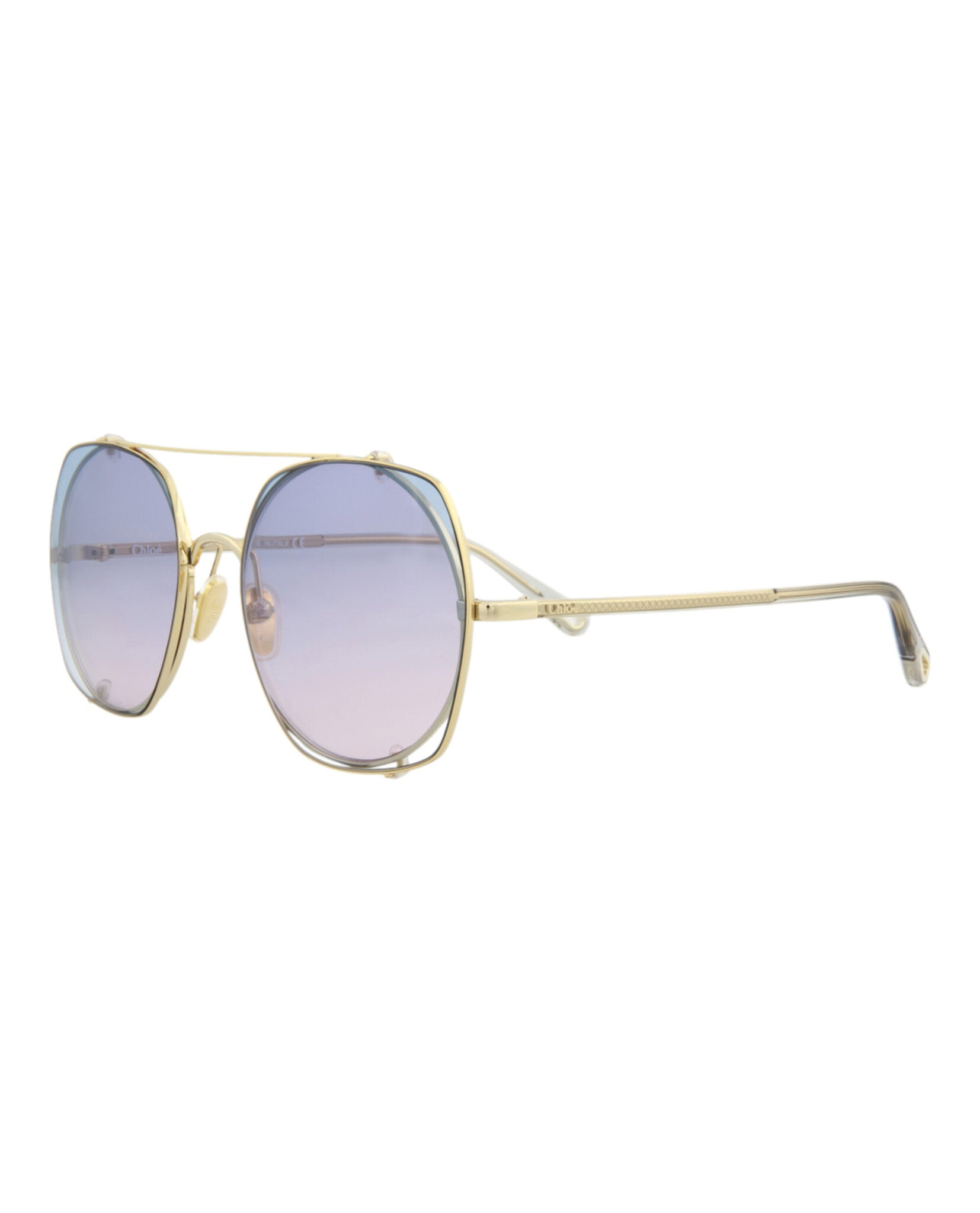 Chlo?? Square-Frame Metal Sunglasses - Image 2