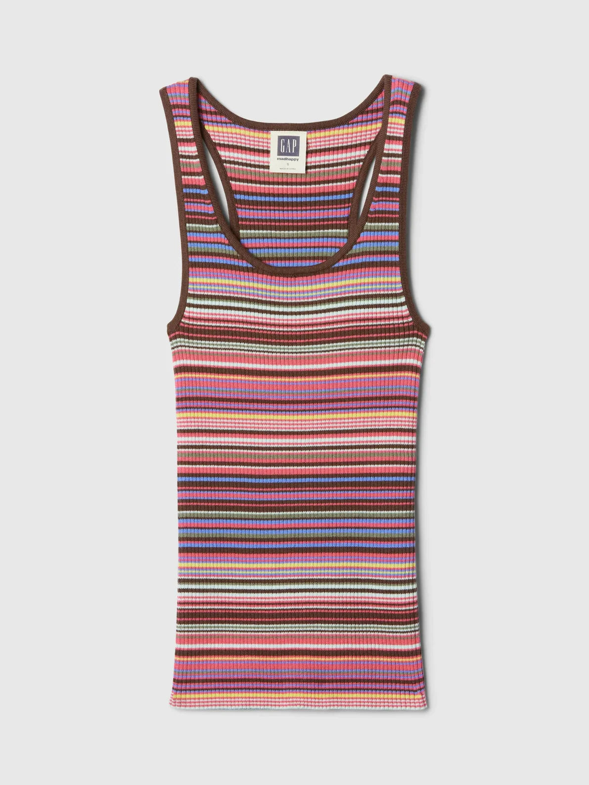 Gap - MadHappy Stripe Sweater Tank - Mulberry Multi - Image 5