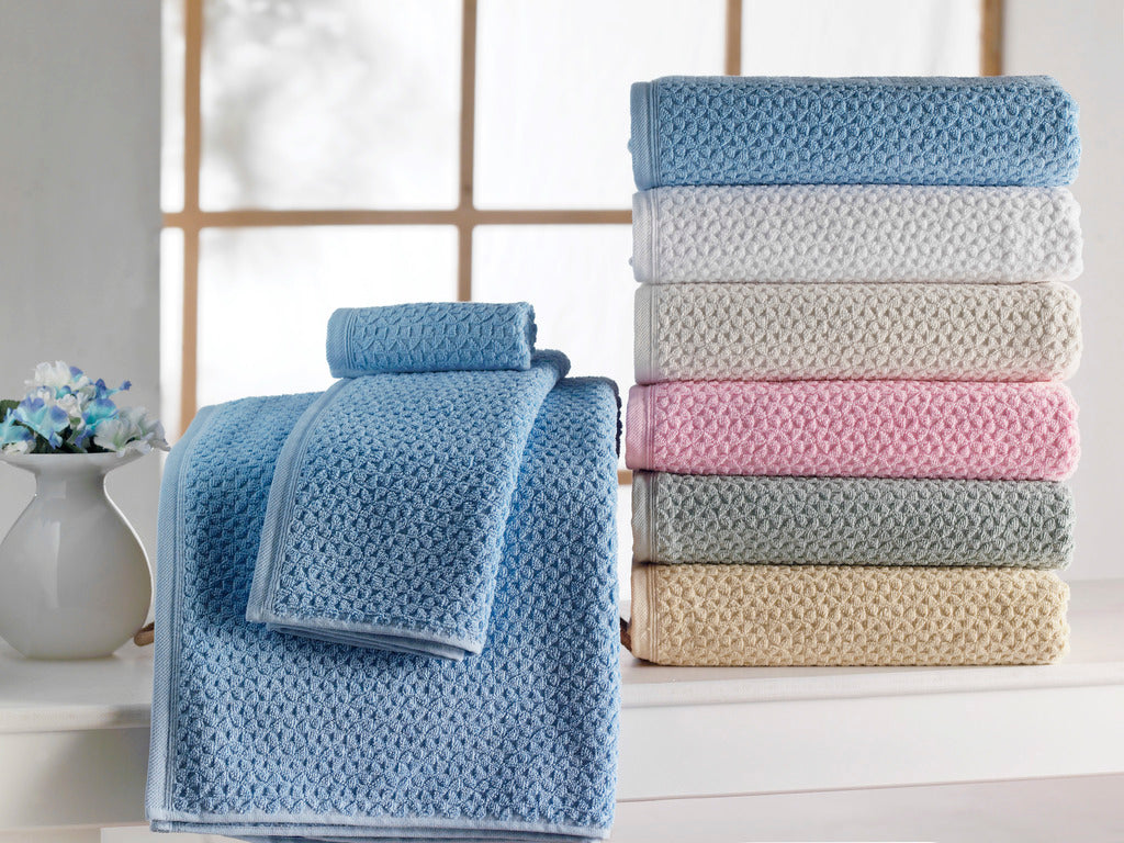 Classic Turkish Towels Hardwick %100 Turkish Cotton Towel Set of 6 - 2 Bath Towels. 2 Hand Towels & 2 Washcloths - Soft. Absorbent & Quick Dry