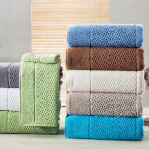 Classic Turkish Towels Mei-Tal Turkish Cotton Jacquard Towel Set of 6