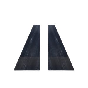 Fox Run Black Marble Decorative Bookends. Set of 2 Heavy Bookends. 3 x 5