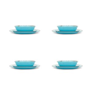 Fox Run Melamine Dinnerware Set  Teal