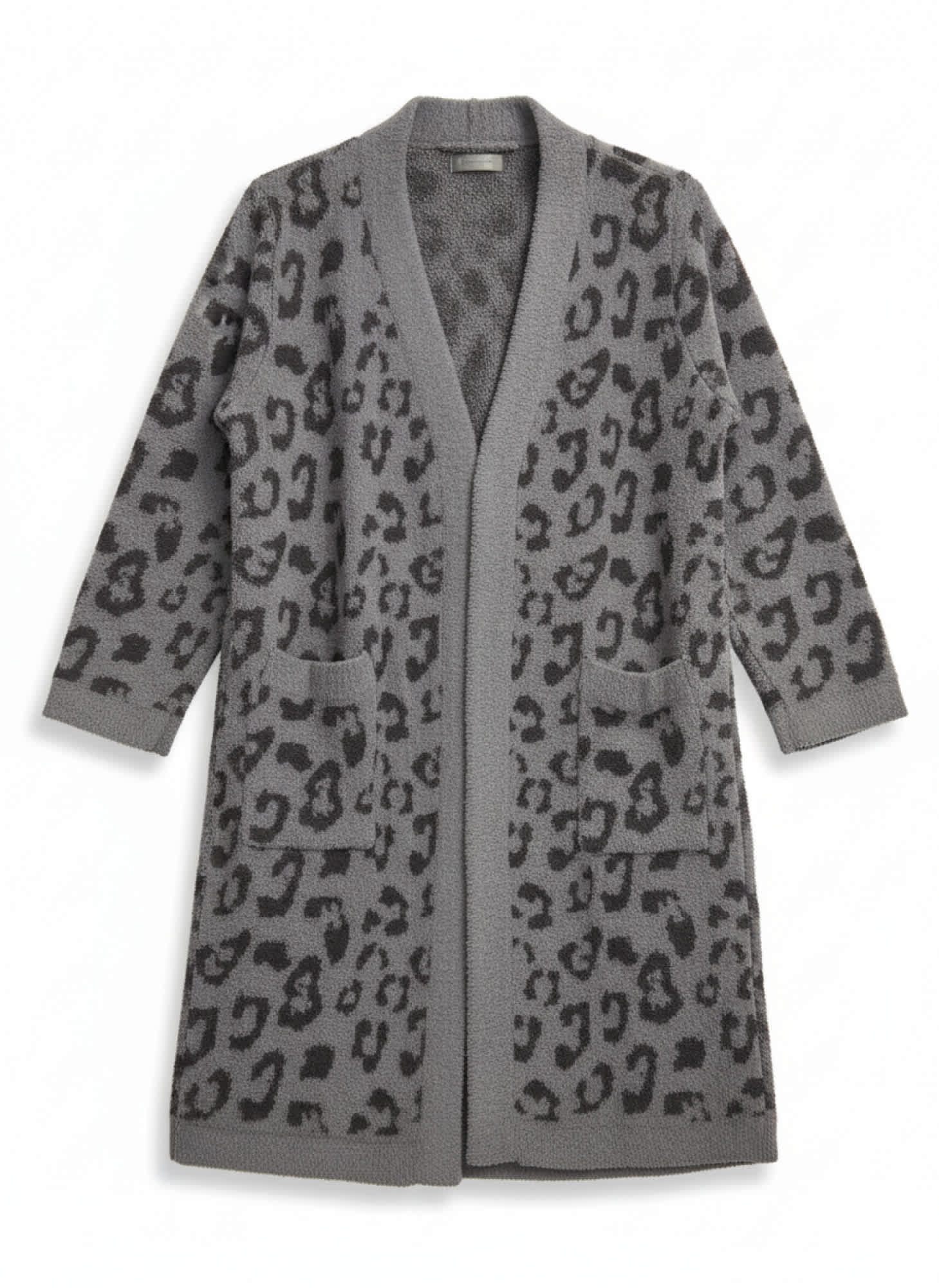 Barefoot Dreams Cozychic Women's Robe - Plush 100% Polyester Microfiber Animal Print Spa Loungewear Bathrobe - Image 3
