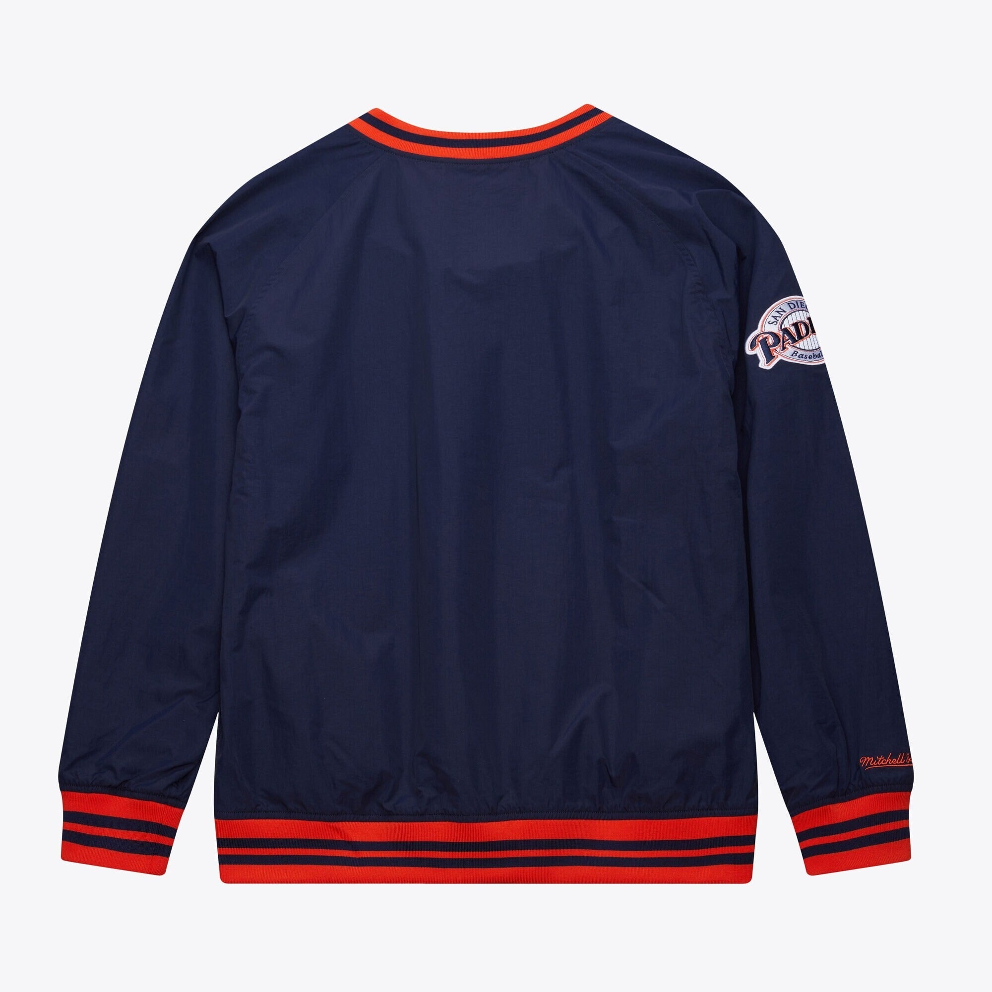 Mitchell & Ness Men's Mlb Nylon Pullover Jacket Vintage Logo Padres - Image 2