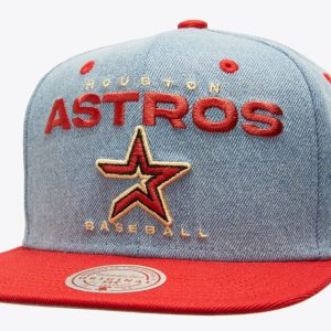 Mitchell & Ness Men's Mlb D-Stressed Snapback Coop Astros - Hs9535-Hasltbl