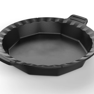 Outset 10 Inch Cast Iron Pie Pan For Oven. Stove. and Grill