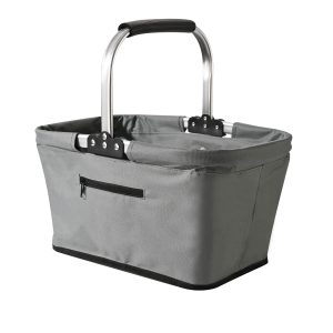 Fox Run Collapsible Shopping Basket with Handle. 17 x 10 x 9 Harvest and Picnic Basket