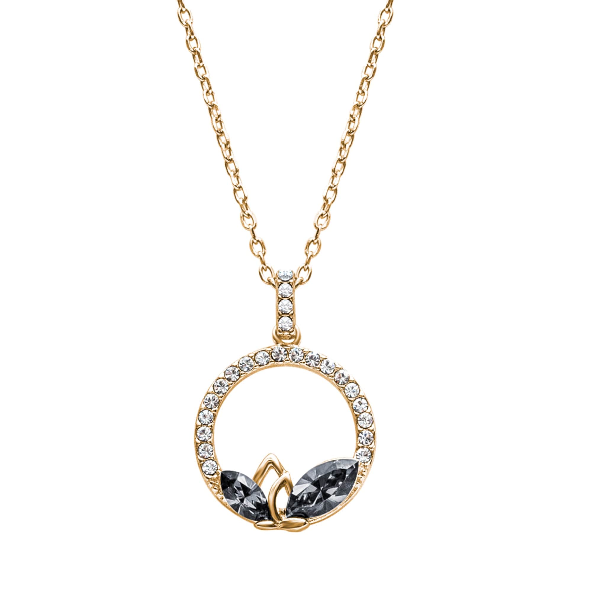 Elegant Dual Marquis Pav?? Pendant Necklace ? Embellished with Swarovski Crystals by callura - Image 2