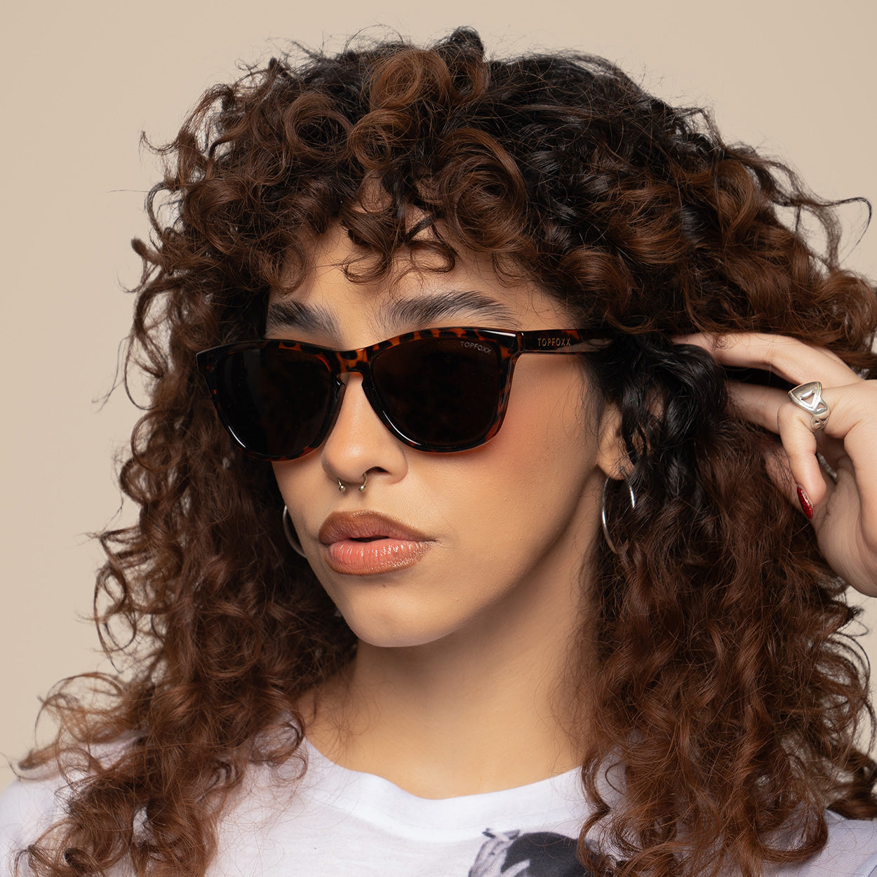 TopFoxx Rise Up - Tortoise Unisex Sunglasses - Image 5