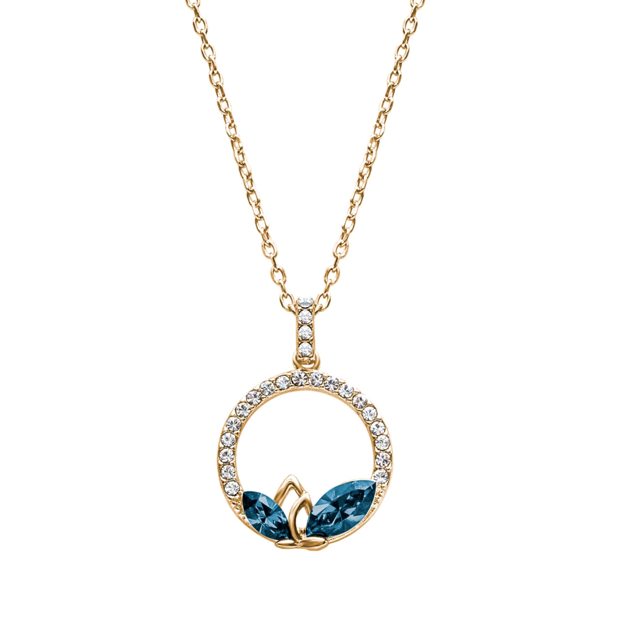 Elegant Dual Marquis Pav?? Pendant Necklace ? Embellished with Swarovski Crystals by callura - Image 6