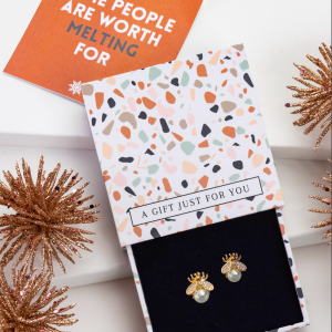 Don't AsK Imitation Pearl Bee Stud Earrings