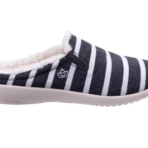 Spenco Dundee Blue/White Stripe Women's Slippers