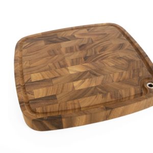 Ironwood Gourmet Carolina Acacia Wood Chopping Board. 14 End Grain Cutting Board With Juice Channel