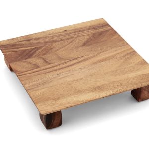 Ironwood Sushi Plate With Geisha Feet