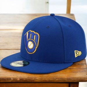 New Era Men's Mlb Authentic On-Field 59Fifty Fitted Cap Milwaukee Brewers 2017 - 70361064